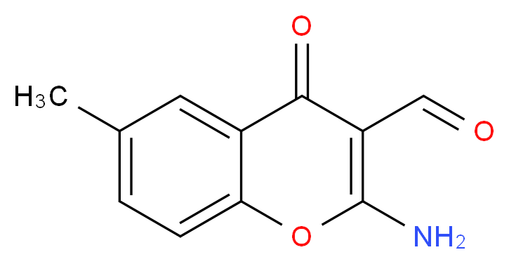 2-Amino-6-methyl-4-oxo-4H-chromene-3-carbaldehyde_分子结构_CAS_68301-75-7)
