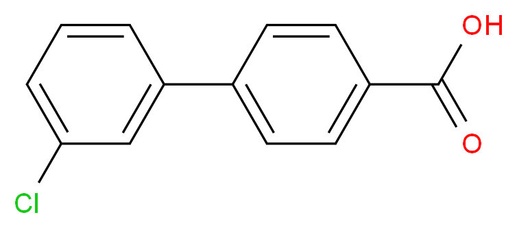 3'-Chloro-[1,1'-biphenyl]-4-carboxylic acid_分子结构_CAS_5728-43-8)