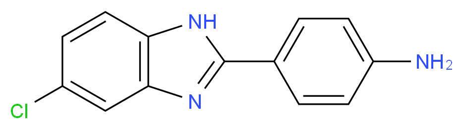 4-(5-Chloro-1H-benzoimidazol-2-yl)-phenylamine_分子结构_CAS_39861-21-7)