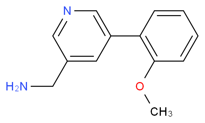 [5-(2-methoxyphenyl)pyridin-3-yl]methanamine_分子结构_CAS_1356110-80-9