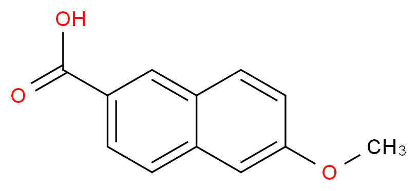 6-methoxynaphthalene-2-carboxylic acid_分子结构_CAS_2471-70-7