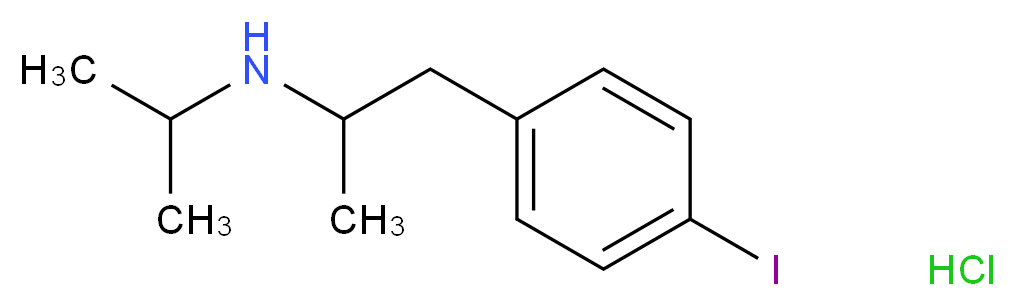 [1-(4-iodophenyl)propan-2-yl](propan-2-yl)amine hydrochloride_分子结构_CAS_95896-48-3