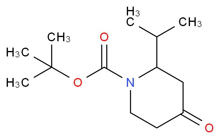 2-Isopropyl-4-oxopiperidine, N-BOC protected 97%_分子结构_CAS_313950-41-3)