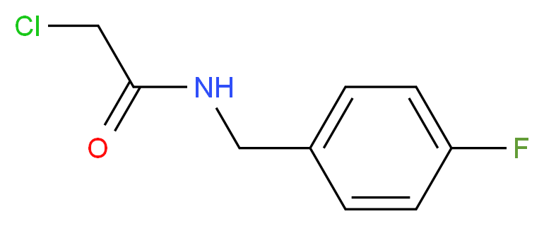 2-Chloro-N-(4-fluorobenzyl)acetamide_分子结构_CAS_)