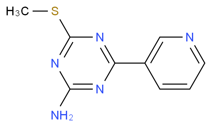 4-(methylthio)-6-(3-pyridyl)-1,3,5-triazin-2-amine_分子结构_CAS_175204-62-3)