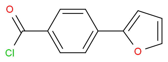 4-(furan-2-yl)benzoyl chloride_分子结构_CAS_713147-42-3