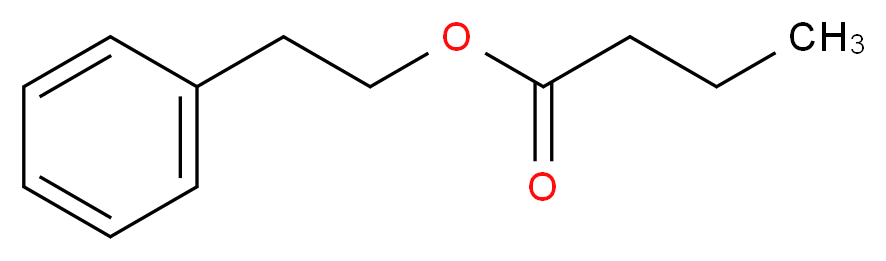 丁酸苯乙酯_分子结构_CAS_103-52-6)