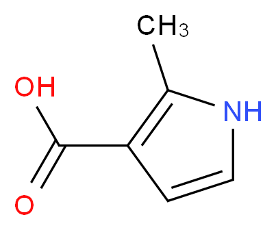 2-Methyl-1H-pyrrole-3-carboxylic acid_分子结构_CAS_37102-48-0)