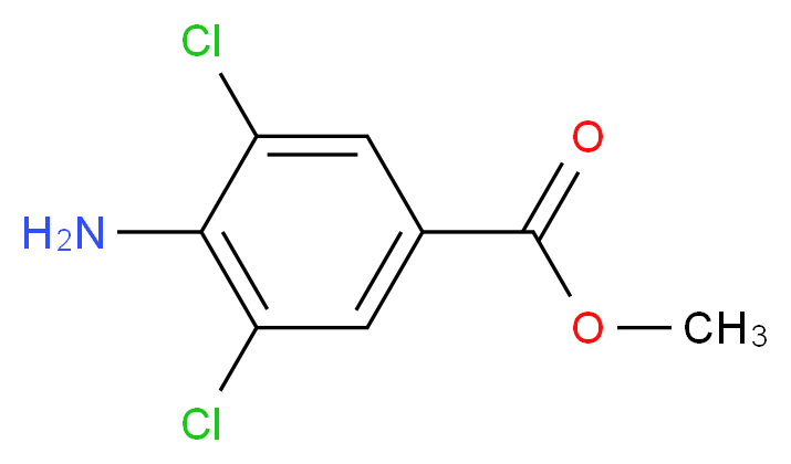 Methyl 4-amino-3,5-dichlorobenzoate_分子结构_CAS_41727-48-4)