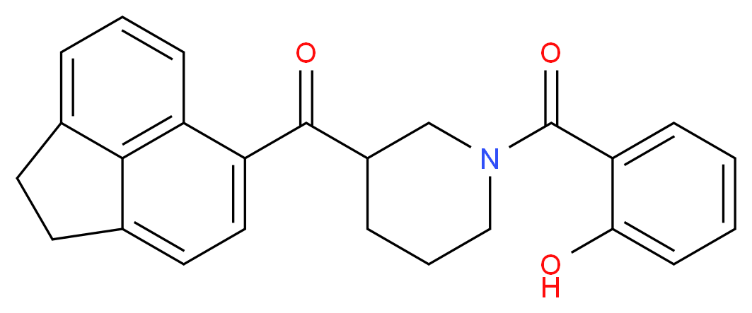 1,2-dihydroacenaphthylen-5-yl[1-(2-hydroxybenzoyl)piperidin-3-yl]methanone_分子结构_CAS_)