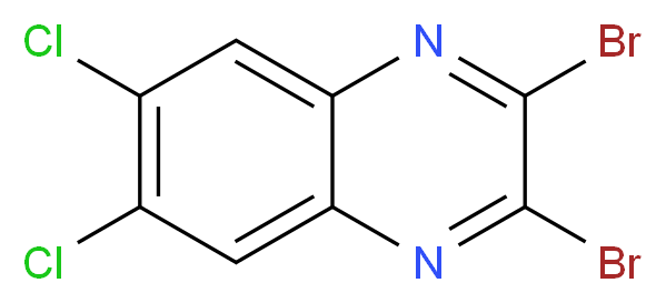 2,3-dibromo-6,7-dichloroquinoxaline_分子结构_CAS_239095-84-2)