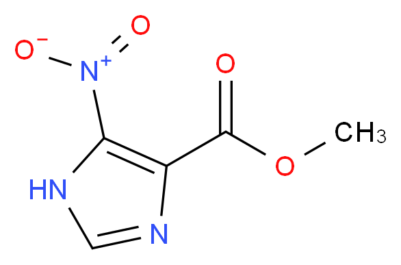 METHYL 5-NITRO-1H-IMIDAZOLE-4-CARBOXYLATE_分子结构_CAS_20271-20-9)