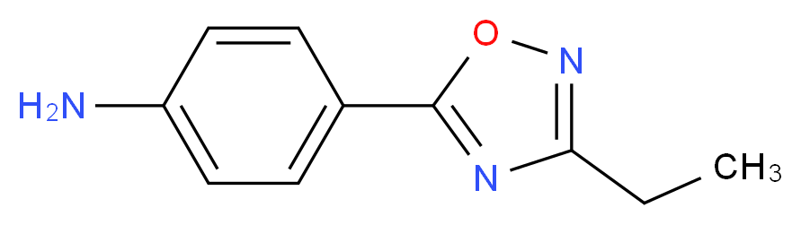 4-(3-ethyl-1,2,4-oxadiazol-5-yl)aniline_分子结构_CAS_1015846-75-9)