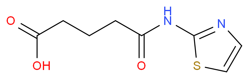 4-(Thiazol-2-ylcarbamoyl)-butyric acid_分子结构_CAS_100377-67-1)