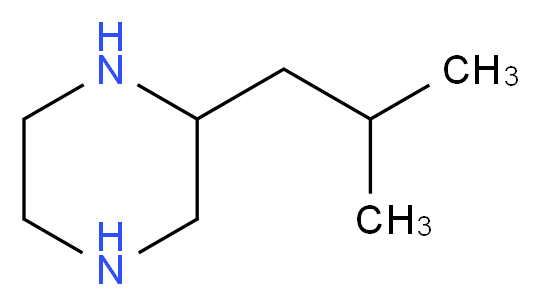 2-(2-methylpropyl)piperazine_分子结构_CAS_84477-68-9