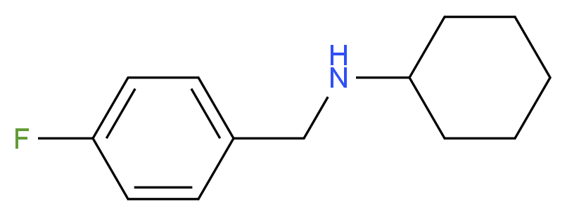 N-(4-fluorobenzyl)cyclohexanamine_分子结构_CAS_356531-67-4)