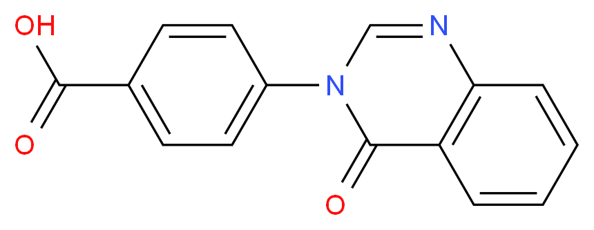 4-(4-oxo-3,4-dihydroquinazolin-3-yl)benzoic acid_分子结构_CAS_94242-54-3