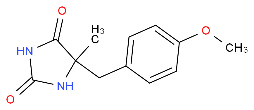 5-[(4-methoxyphenyl)methyl]-5-methylimidazolidine-2,4-dione_分子结构_CAS_)