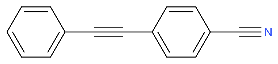 4-(2-phenylethynyl)benzonitrile_分子结构_CAS_29822-79-5