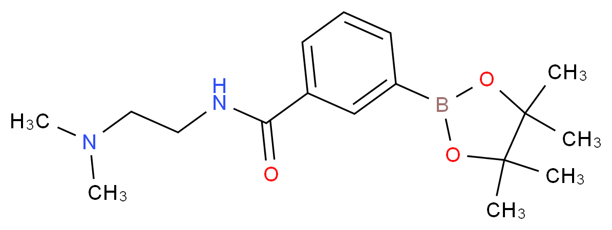 N-[2-(N',N'-Dimethylamino)ethyl]benzamide-3-boronic acid, pinacol ester_分子结构_CAS_840521-76-8)