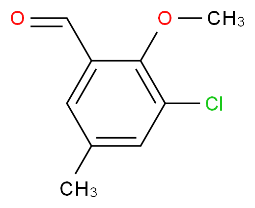 3-Chloro-2-methoxy-5-methylbenzaldehyde_分子结构_CAS_)