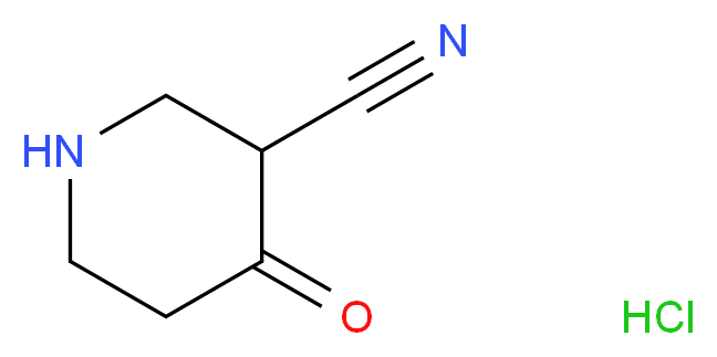 4-Oxopiperidine-3-carbonitrile hydrochloride_分子结构_CAS_)