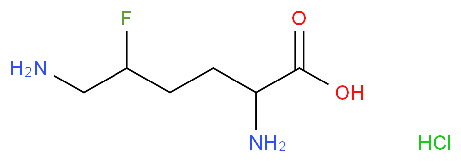 2,6-diamino-5-fluorohexanoic acid hydrochloride_分子结构_CAS_118101-18-1