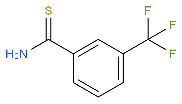 3-(trifluoromethyl)benzene-1-carbothioamide_分子结构_CAS_53515-17-6