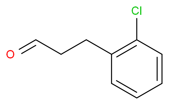 3-(2-chlorophenyl)propanal_分子结构_CAS_157433-36-8