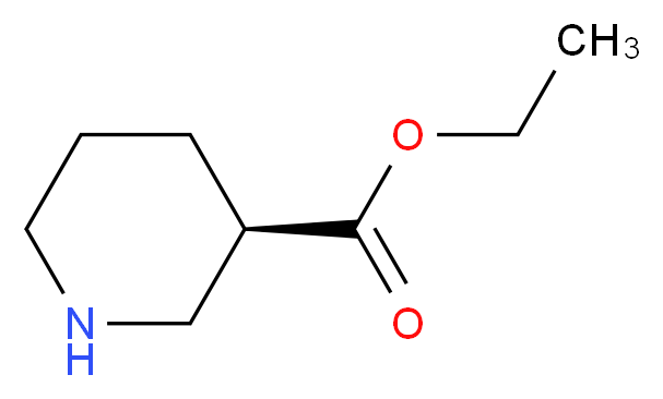 ethyl (3R)-piperidine-3-carboxylate_分子结构_CAS_25137-01-3