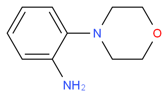 2-(morpholin-4-yl)aniline_分子结构_CAS_5585-33-1