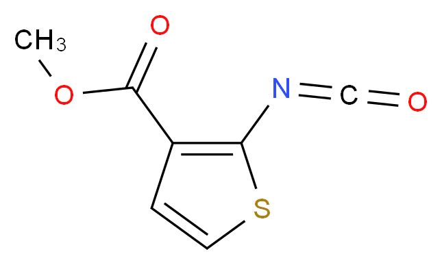 methyl 2-isocyanatothiophene-3-carboxylate_分子结构_CAS_50502-27-7
