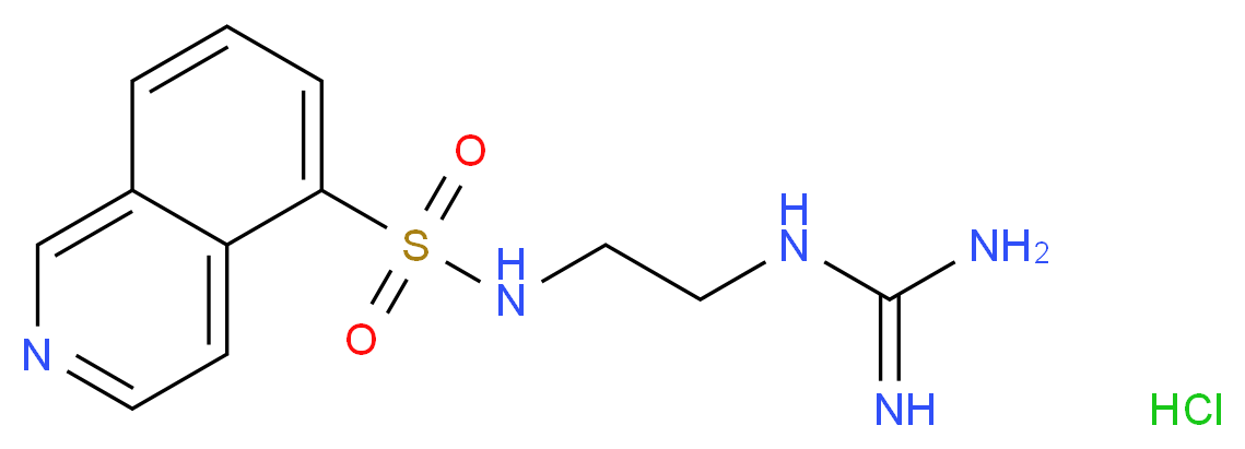 N-(2-Guanidinoethyl)-5-isoquinolinesulfonamide Hydrochloride _分子结构_CAS_92564-34-6)