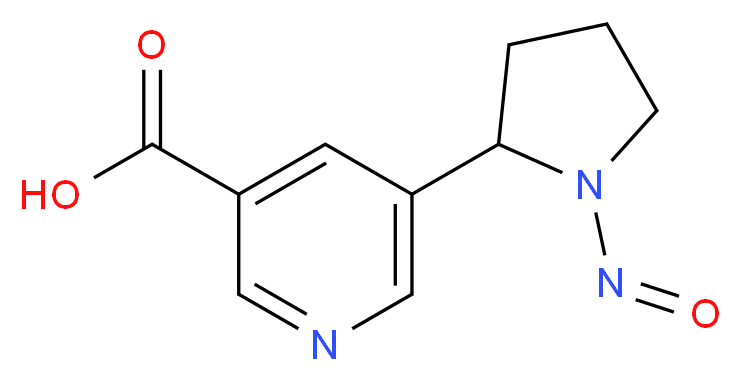 5-(1-nitrosopyrrolidin-2-yl)pyridine-3-carboxylic acid_分子结构_CAS_1076199-27-3