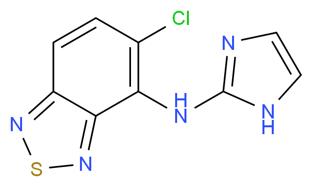 5-chloro-N-(1H-imidazol-2-yl)-2,1,3-benzothiadiazol-4-amine_分子结构_CAS_125292-34-4