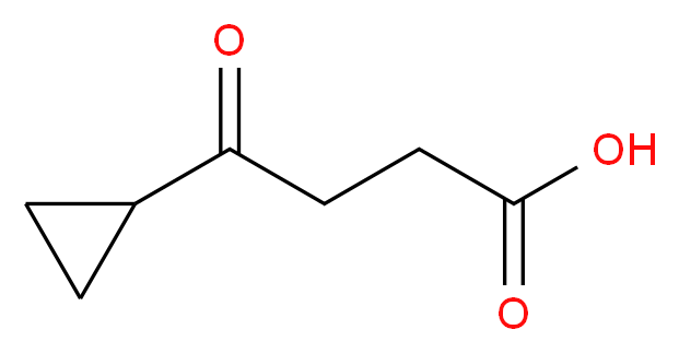 4-cyclopropyl-4-oxobutanoic acid_分子结构_CAS_53712-75-7