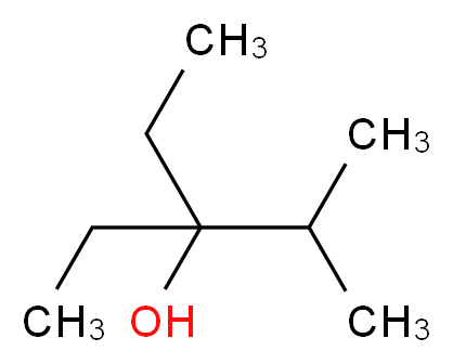 DIETHYL ISOPROPYL CARBINOL_分子结构_CAS_597-05-7)