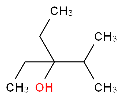 3-ethyl-2-methylpentan-3-ol_分子结构_CAS_597-05-7