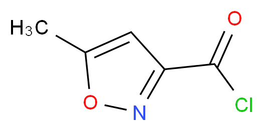 5-甲基异噁唑-3-甲酰氯_分子结构_CAS_39499-34-8)