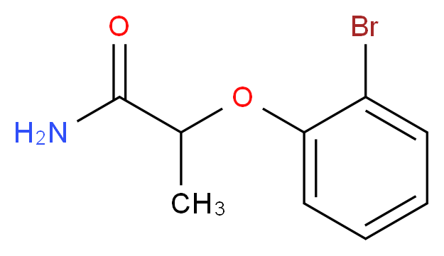2-(2-bromophenoxy)propanamide_分子结构_CAS_915920-68-2