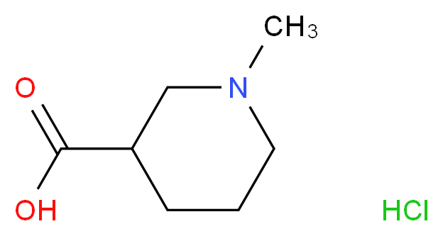 1-methylpiperidine-3-carboxylic acid hydrochloride_分子结构_CAS_19999-64-5