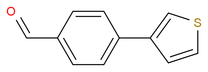 4-(3-Thienyl)benzenecarbaldehyde_分子结构_CAS_157730-74-0)