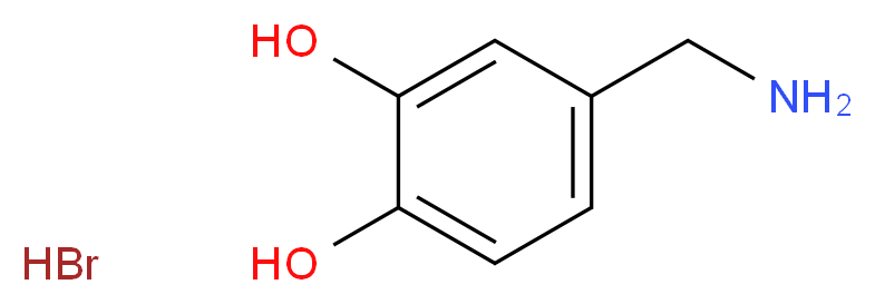 3,4-二羟基苯甲胺 氢溴酸盐_分子结构_CAS_16290-26-9)