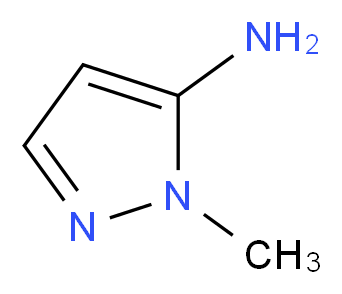 5-Amino-1-methylpyrazole_分子结构_CAS_1192-21-8)