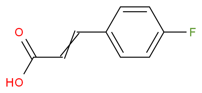 3-(4-Fluorophenyl)acrylic acid_分子结构_CAS_459-32-5)