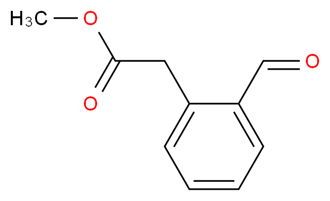 Methyl 2-(2-formylphenyl)acetate_分子结构_CAS_63969-83-5)