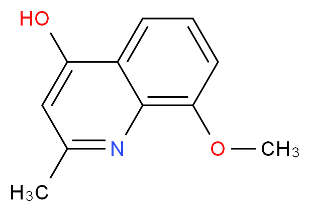 8-methoxy-2-methylquinolin-4-ol_分子结构_CAS_)