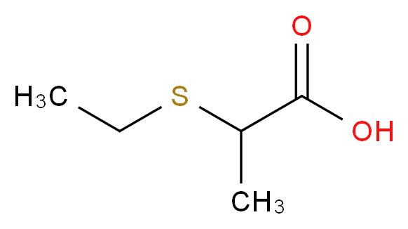 2-(Ethylthio)propanoic acid_分子结构_CAS_20461-87-4)