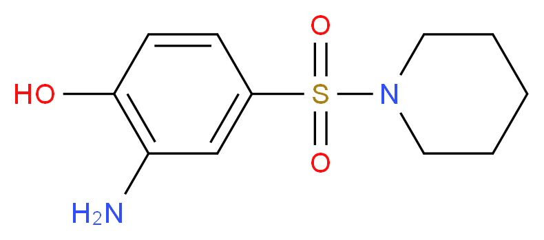 2-amino-4-(piperidine-1-sulfonyl)phenol_分子结构_CAS_24962-73-0