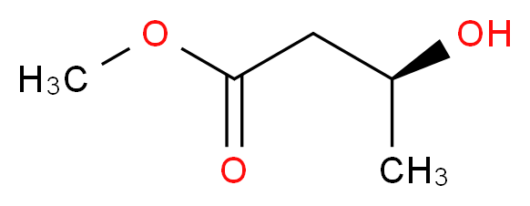 (S)-(+)3-羟基丁酸甲酯_分子结构_CAS_53562-86-0)